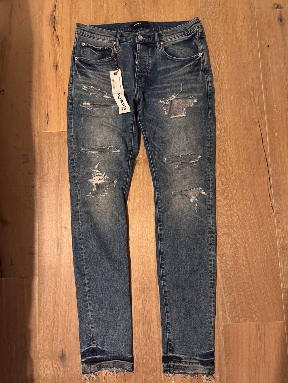 Men's Purple Brand Jeans Dark Blue